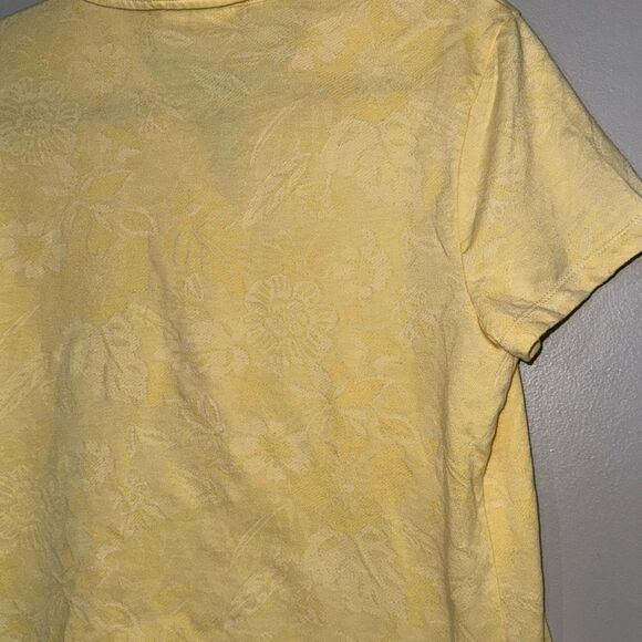 Caribbean Joe Yellow Fitted Polo Button Down Shirt - Picture 13 of 13
